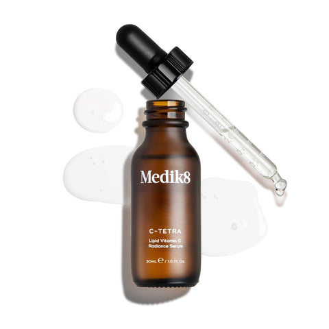 Medik8 C-Tetra vitamin C serum in its amber bottle