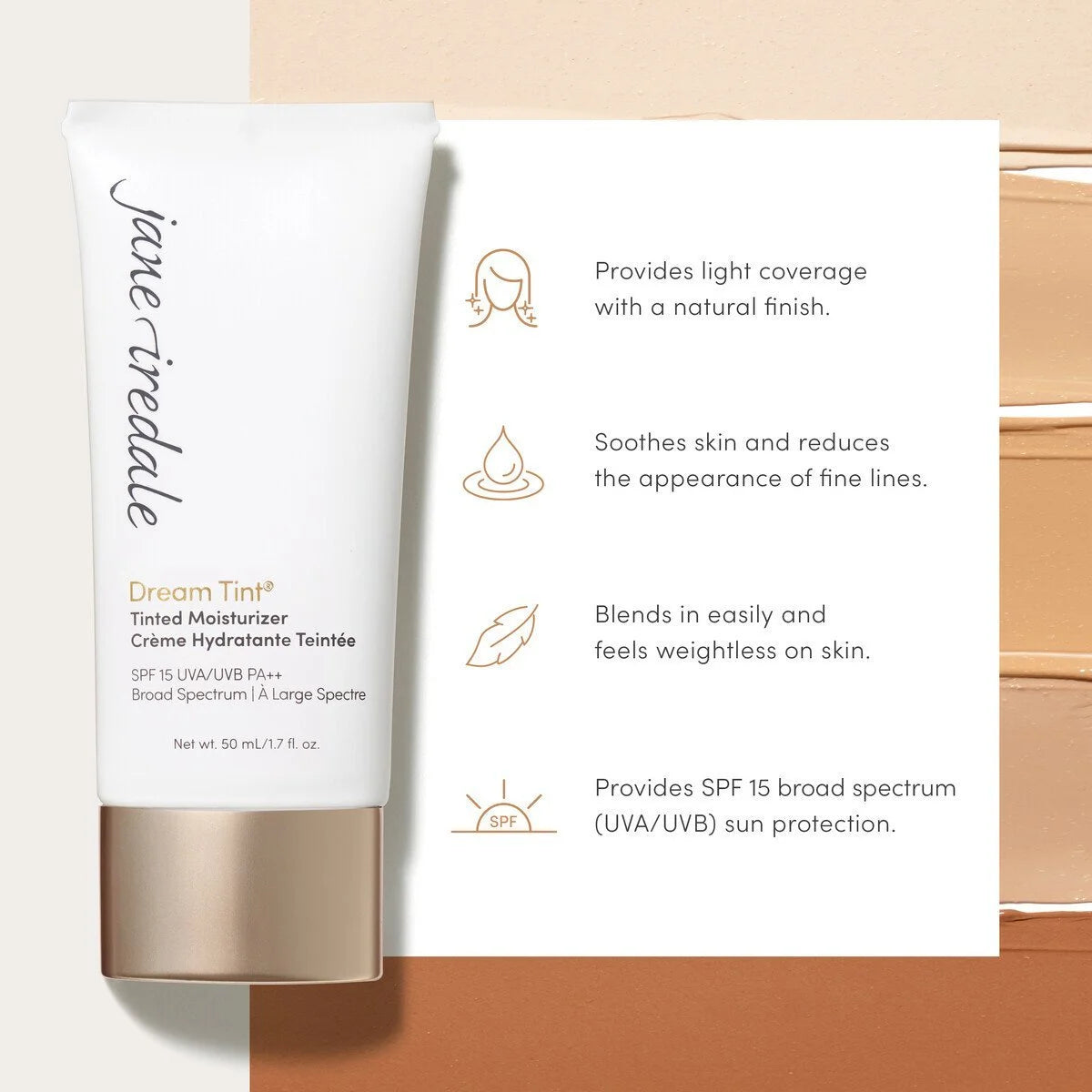 Jane Iredale Dream Tint Tinted Moisturiser SPF 15 - image 2