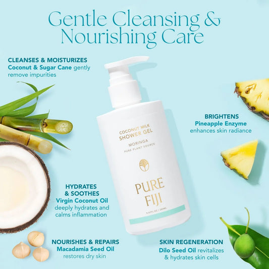Pure Fiji Coconut Milk Shower Gel 280ml - Verdo Nails & Beauty NZ