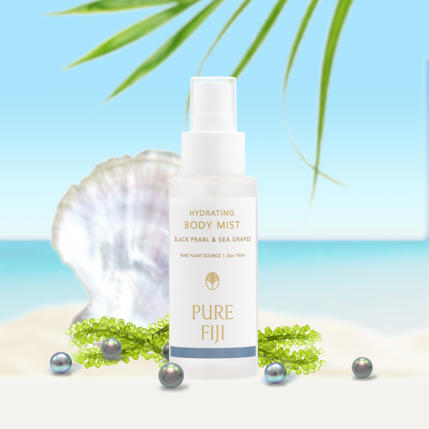 Pure Fiji Black Pearl & Sea Grapes Hydrating Body Mist (3oz/90ml)