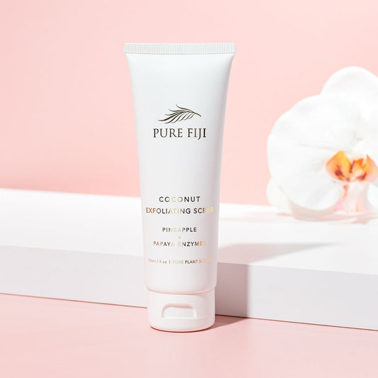 Pure Fiji Coconut Exfoliating Scrub with Papaya and Pineapple Enzyme (4oz/120ml)
