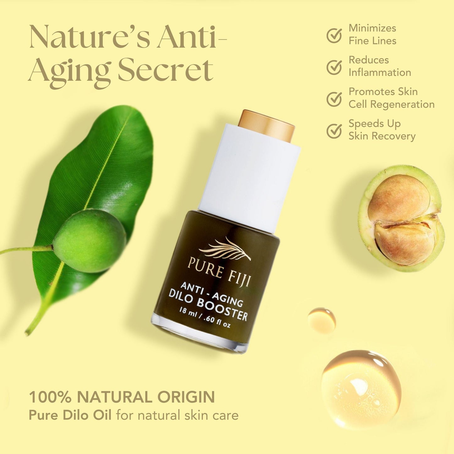 Pure Fiji Anti-Aging Dilo Oil Booster (0.6oz/18ml)