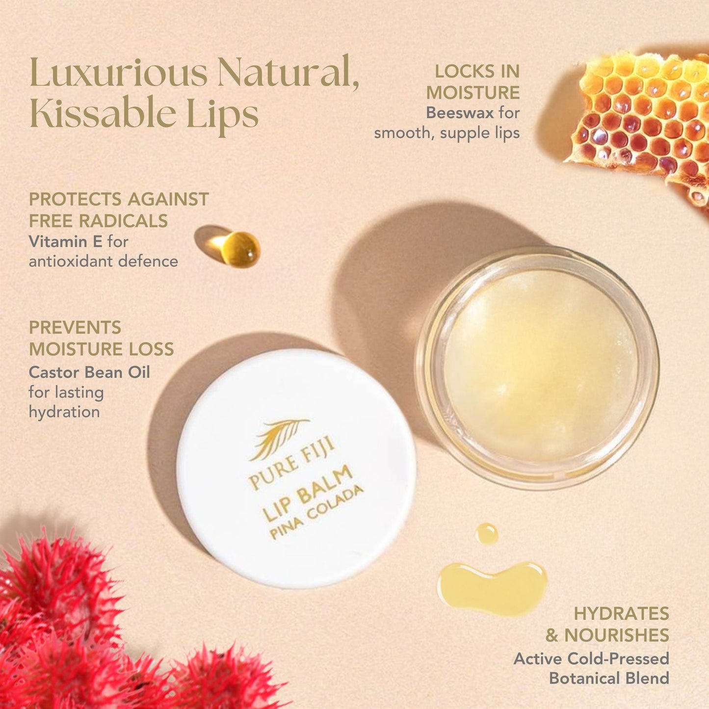 Pure Fiji Nourishing Lip Balm (0.35oz/10ml)