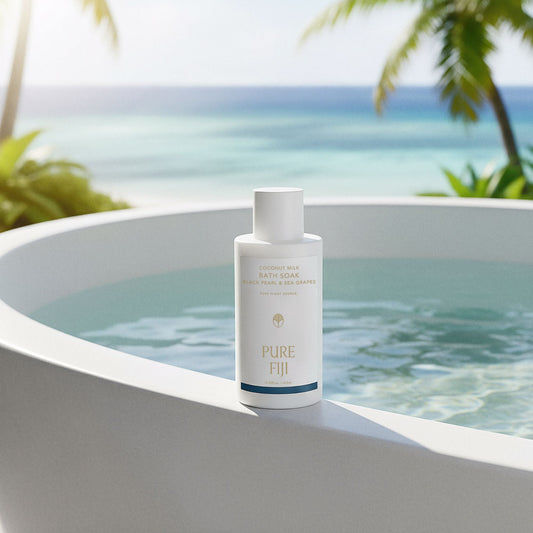 Pure Fiji Black Pearl & Sea Grapes Milk Bath Soak (14oz/415ml)
