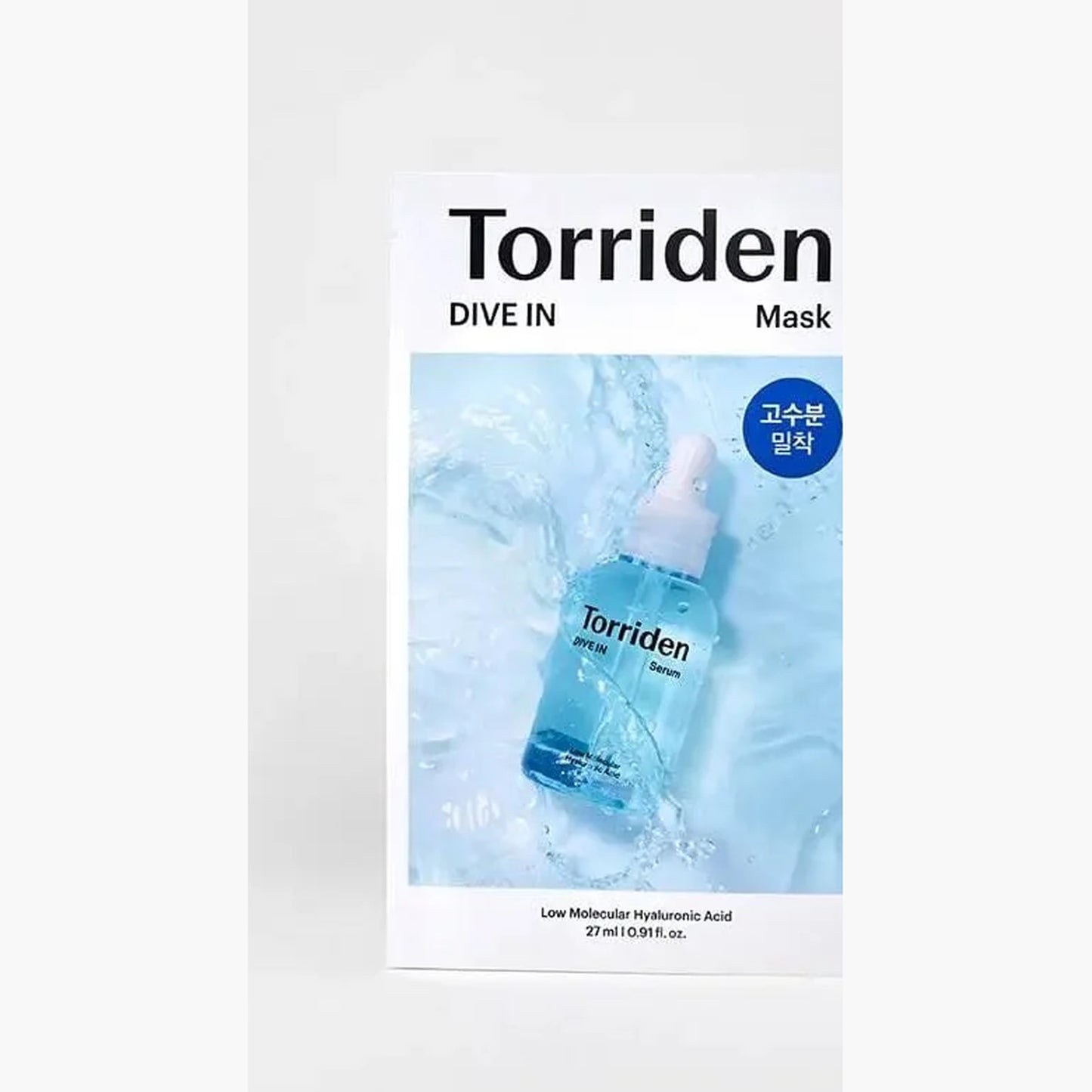 Torriden Dive-In Low Molecular Hyaluronic Acid Mask, one 27ml sachet