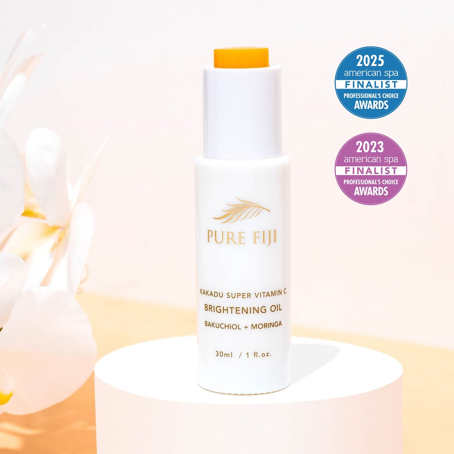 Pure Fiji Kakadu Super Vitamin C Brightening Oil with Bakuchiol + Moringa (1oz/30ml)