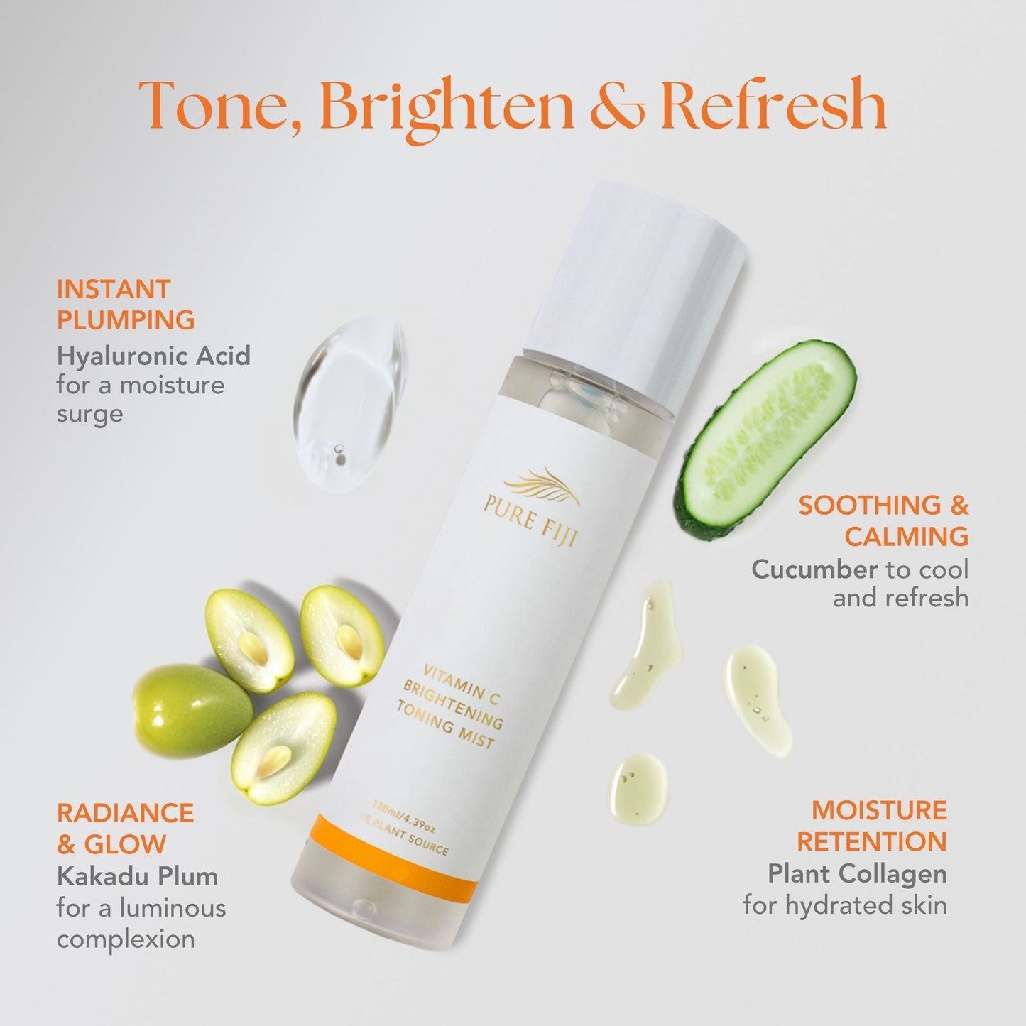 Pure Fiji Vitamin C Brightening Toning Mist (4.4oz/130ml)